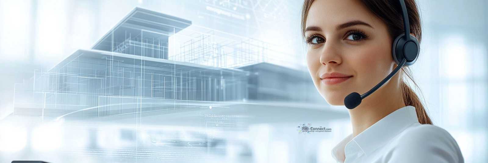 Zentraler Service Desk zur Überwachung der Gebäudeautomation und technischen Infrastruktur in einer modernen Logistikimmobilie