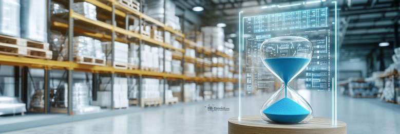 Funktion einer Timeline zum Hochregallager bei Standortverlagerungen